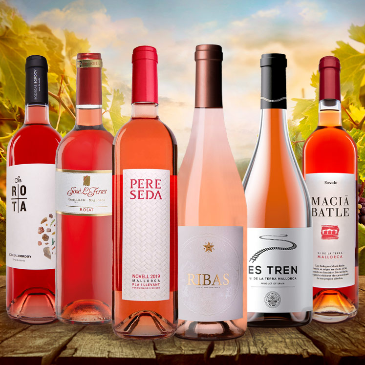 6 x vino rosado de Mallorca