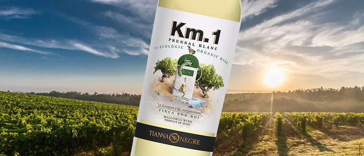 Tianna Negre KM1 organic white wine