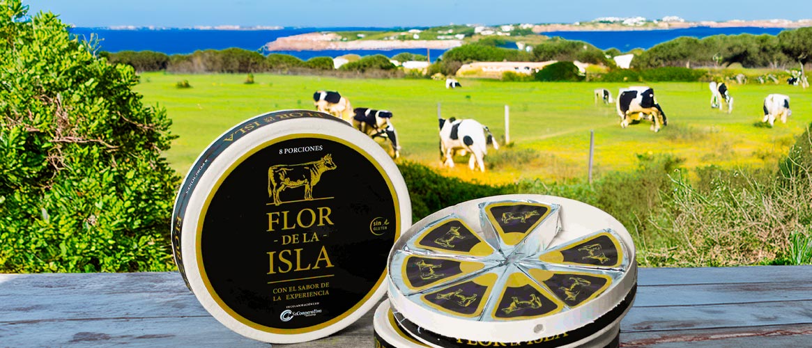 Menorcan cheese in portions - Flor de la Isla