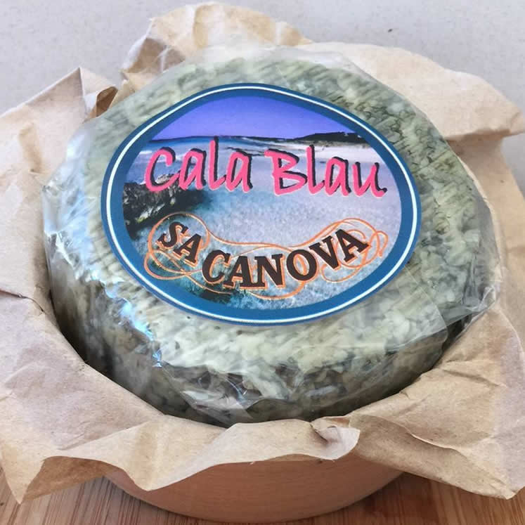 Cala Blau semi-soft blue cheese from Menorca