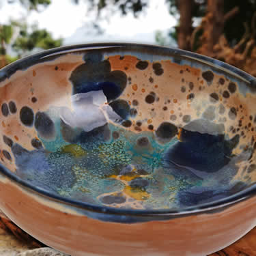 Mediterranean ceramics, glasswork & olive wood