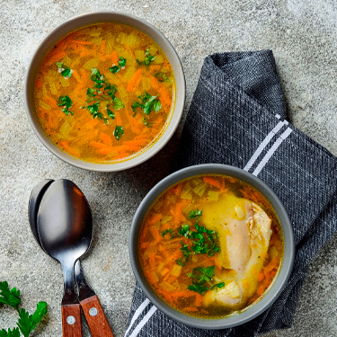 Creams, soups, and broths