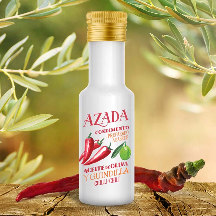 Azada Bio Olivenöl mit Chili 100ml