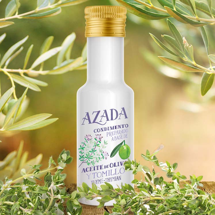 Azada Organic olive oil and thyme 100ml