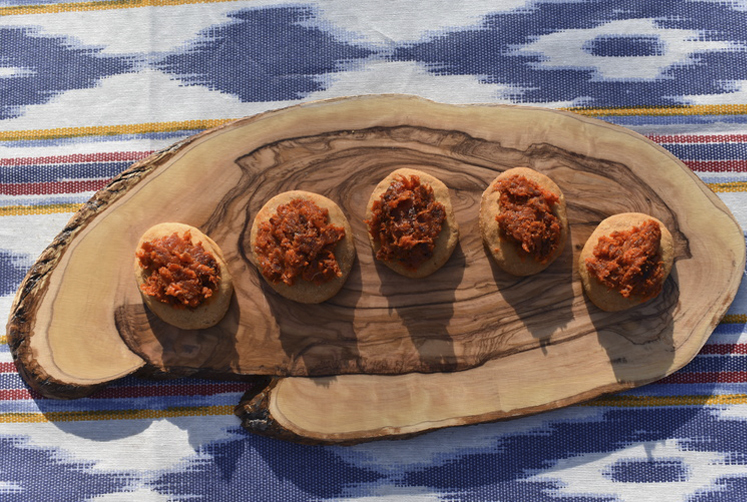 Sobrassada con galletas de aceite